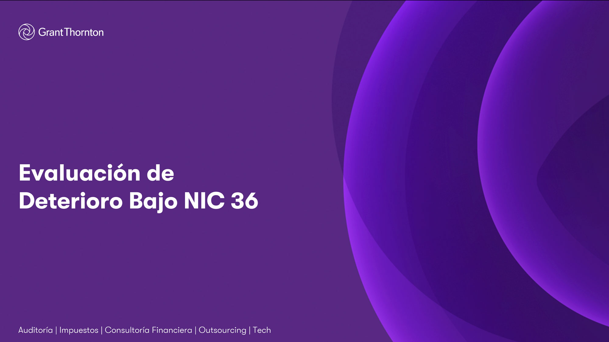 Evaluación de Deterioro Bajo NIC 36